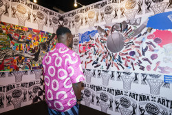 Williams Chechet at Breaking Barriers Installation at NBA Meets Art.jpg